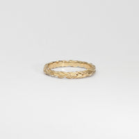 9ct gold Spelt ring by Charlotte Rowenna