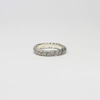 Wide fern silver ring by Charlotte Rowenna