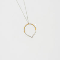 2 tone silver & 22ct gold plated necklace by Charlotte Reid