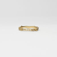 Harvest eternity 9ct gold ring with diamonds by Charlotte Rowenna