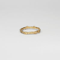 Harvest eternity 9ct gold ring with diamonds by Charlotte Rowenna