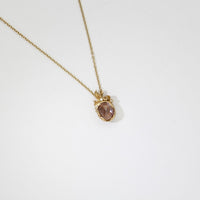 9ct gold pendant with sapphire and diamonds by Charlotte Rowenna
