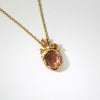 9ct gold pendant with sapphire and diamonds by Charlotte Rowenna