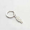 Contemporary Welsh silver jewellery and accessories. Inspired by the beautiful landscape of Wales. This solid silver key ring is designed and handmade in Wales.