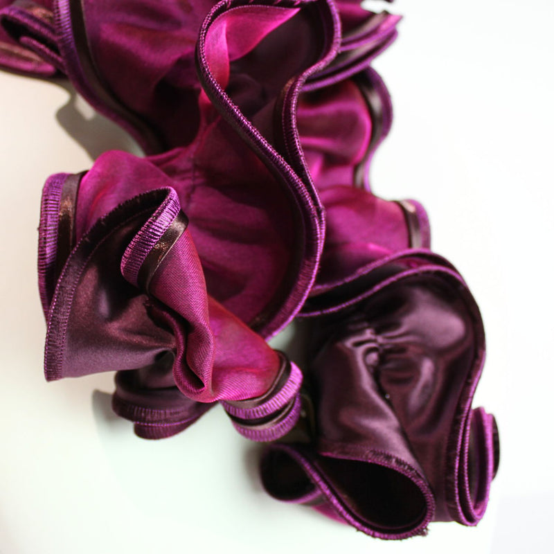 Lily fuchsia & plum scarf by Tammy Child
