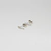 Small silver arc studs by Polished Grey