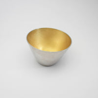Champagne beakers britannia silver & gold by Mary Ann Simmons