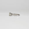 18ct white gold ring with yellow diamond and diamonds by Duncan Eves
