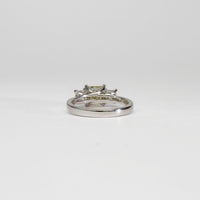 18ct white gold ring with yellow diamond and diamonds by Duncan Eves