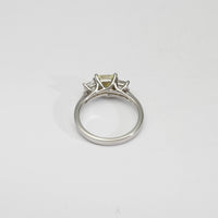 18ct white gold ring with yellow diamond and diamonds by Duncan Eves