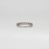 18ct white gold ring with pink sapphires and diamonds by Duncan Eves