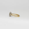 18ct gold oval diamond cluster ring by Duncan Eves