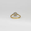 18ct gold oval diamond cluster ring by Duncan Eves