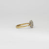 18ct gold oval diamond cluster ring by Duncan Eves