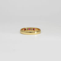 18ct gold ring with rubies and diamonds by Duncan Eves