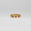 18ct gold ring with rubies and diamonds by Duncan Eves