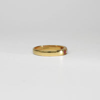 18ct gold ring with rubies and diamonds by Duncan Eves
