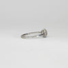 18ct white gold ring with tanzanite and diamonds by Duncan Eves