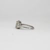 18ct white gold diamond cluster ring by Duncan Eves