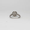 18ct white gold diamond cluster ring by Duncan Eves