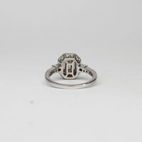 18ct white gold diamond cluster ring by Duncan Eves