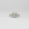 18ct white gold diamond cluster ring by Duncan Eves
