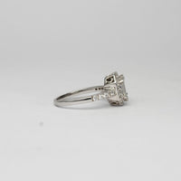 18ct white gold diamond cluster ring by Duncan Eves
