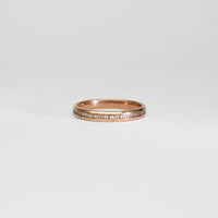 18ct rose gold full diamond eternity ring by Duncan Eves