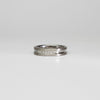 18ct white gold ring with princess cut diamonds by Duncan Eves