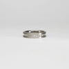 18ct white gold ring with princess cut diamonds by Duncan Eves