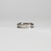 18ct white gold ring with princess cut diamonds by Duncan Eves