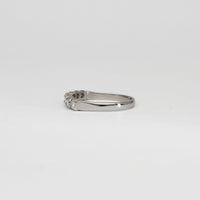 18ct white gold ring with 7 diamonds by Duncan Eves