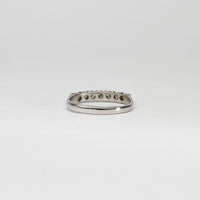 18ct white gold ring with 7 diamonds by Duncan Eves