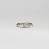 18ct white gold ring with 7 diamonds by Duncan Eves