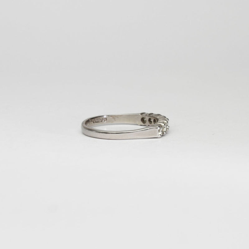 18ct white gold ring with 7 diamonds by Duncan Eves