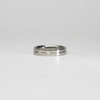 Platinum ring with 5 diamonds by Duncan Eves