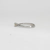 18ct white gold solitaire round diamond ring by Duncan Eves
