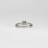18ct white gold solitaire round diamond ring by Duncan Eves