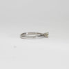 18ct white gold solitaire round diamond ring by Duncan Eves