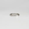 Platinum ring with 3 baguette diamonds by Duncan Eves