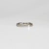 Platinum ring with 3 baguette diamonds by Duncan Eves