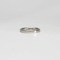 Platinum ring with 3 baguette diamonds by Duncan Eves