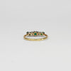 18ct gold ring with emeralds and diamonds by Duncan Eves