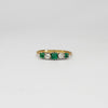 18ct gold ring with emeralds and diamonds by Duncan Eves