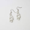 Dathlu / Celebration: Short Drop Silver Earrings