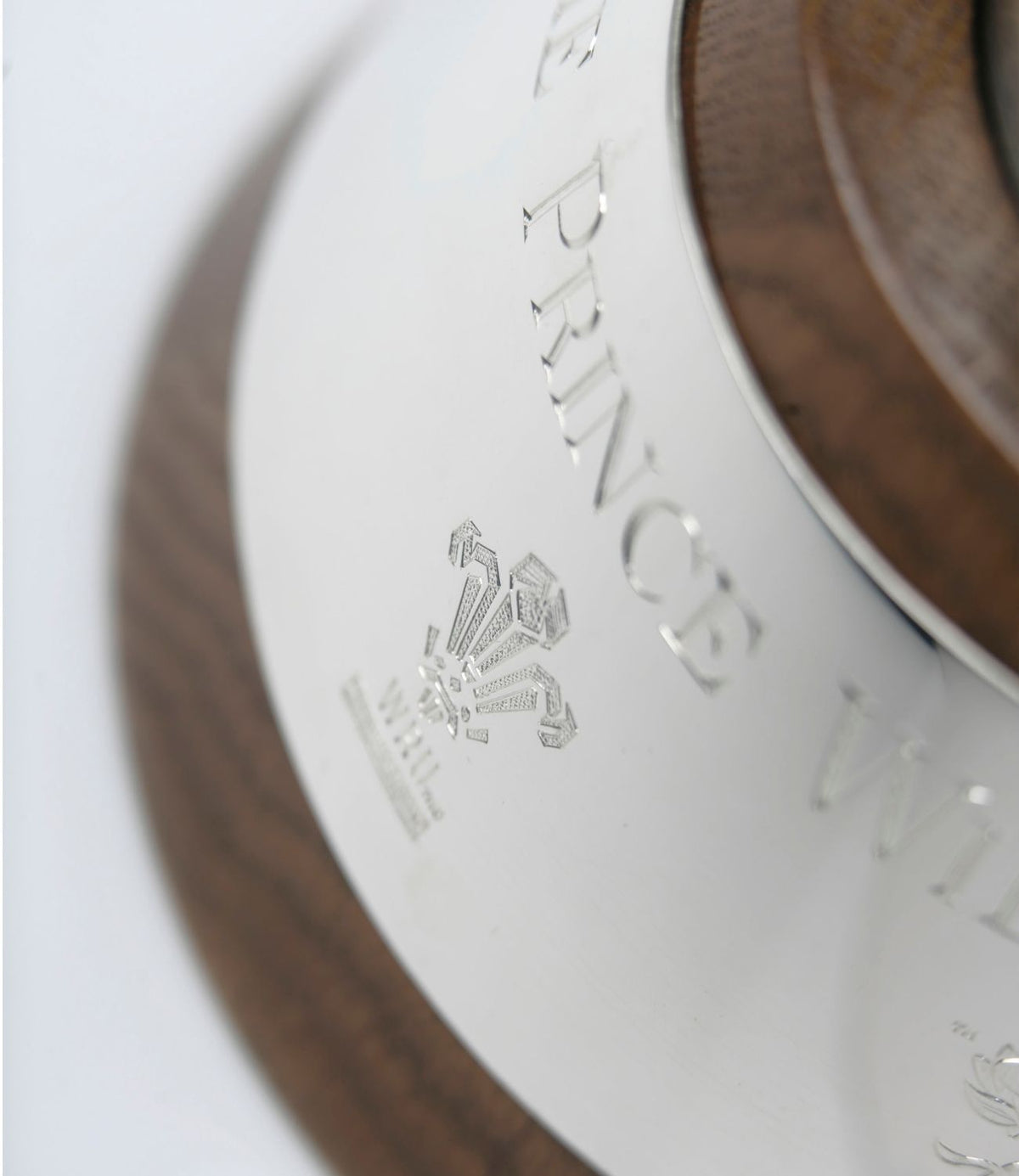 Prince William cup base in wood and silver with engraving