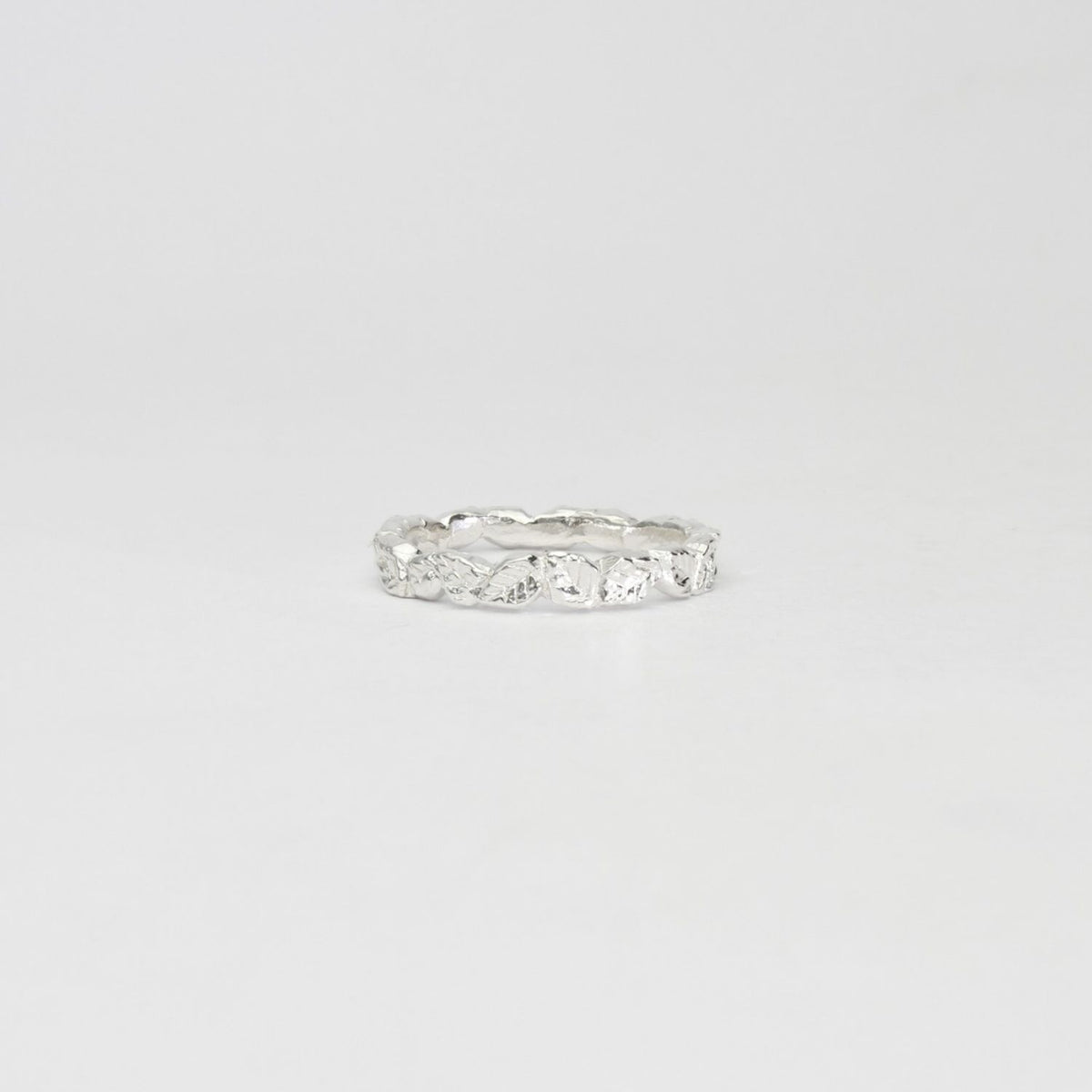 Leaf silver ring by Emily Craig