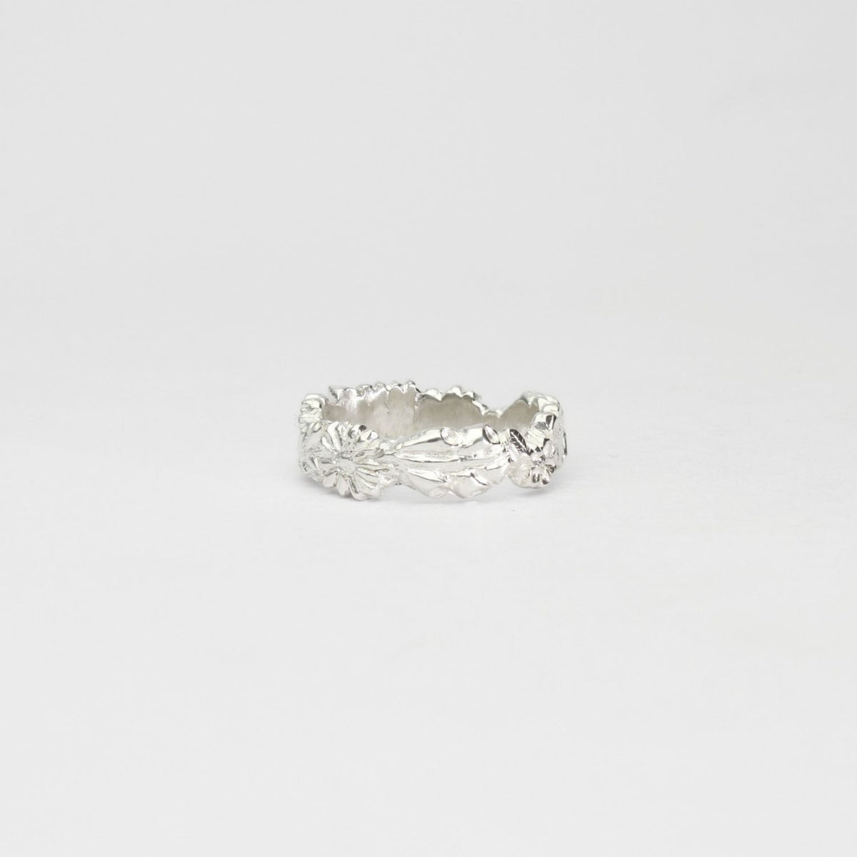 Summer garland silver ring by Emily Craig