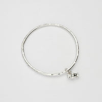 Puffin silver charm bangle by Emily Craig