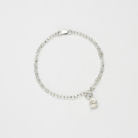 Beach hut silver charm bracelet by Emily Craig